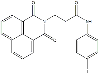 3-(1,3-dioxo-1H-benzo[de]isoquinolin-2(3H)-yl)-N-(4-iodophenyl)propanamide Structure