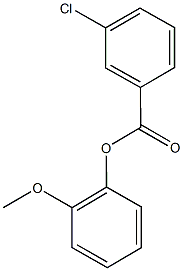 2-methoxyphenyl 3-chlorobenzoate 구조식 이미지