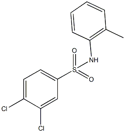 3,4-dichloro-N-(2-methylphenyl)benzenesulfonamide 구조식 이미지