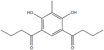 1-(5-butyryl-2,4-dihydroxy-3-methylphenyl)-1-butanone Structure