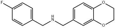 N-(2,3-dihydro-1,4-benzodioxin-6-ylmethyl)-N-(4-fluorobenzyl)amine Structure