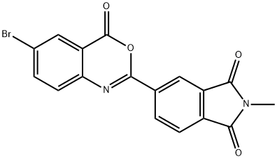 5-(6-bromo-4-oxo-4H-3,1-benzoxazin-2-yl)-2-methyl-1H-isoindole-1,3(2H)-dione 구조식 이미지