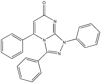 1,3,5-triphenyl[1,2,4]triazolo[4,3-a]pyrimidin-7(1H)-one Structure