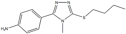 4-[5-(butylsulfanyl)-4-methyl-4H-1,2,4-triazol-3-yl]phenylamine Structure