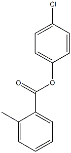 4-chlorophenyl 2-methylbenzoate Structure