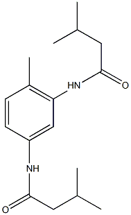 3-methyl-N-{2-methyl-5-[(3-methylbutanoyl)amino]phenyl}butanamide 구조식 이미지