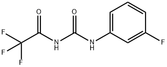 N-(3-fluorophenyl)-N'-(trifluoroacetyl)urea 구조식 이미지
