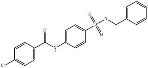 N-(4-{[benzyl(methyl)amino]sulfonyl}phenyl)-4-chlorobenzamide Structure