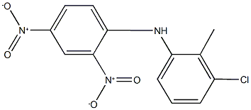 3-chloro-N-(2,4-dinitrophenyl)-2-methylaniline Structure