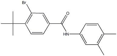 3-bromo-4-tert-butyl-N-(3,4-dimethylphenyl)benzamide Structure