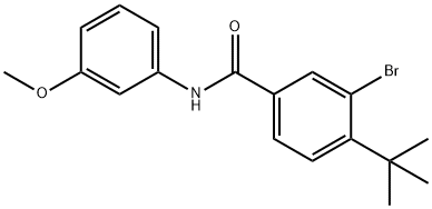 3-bromo-4-tert-butyl-N-(3-methoxyphenyl)benzamide Structure