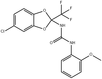 N-[5-chloro-2-(trifluoromethyl)-1,3-benzodioxol-2-yl]-N'-(2-methoxyphenyl)urea Structure
