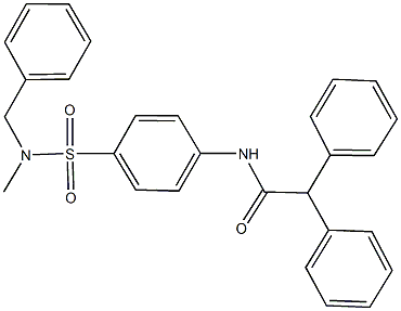 N-(4-{[benzyl(methyl)amino]sulfonyl}phenyl)-2,2-diphenylacetamide Structure