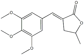 5-methyl-3-(3,4,5-trimethoxybenzylidene)dihydro-2(3H)-furanone Structure