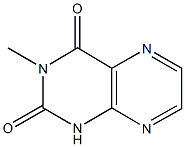 3-methyl-2,4(1H,3H)-pteridinedione Structure