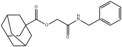 2-(benzylamino)-2-oxoethyl 1-adamantanecarboxylate Structure