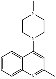 2-methyl-4-(4-methyl-1-piperazinyl)quinoline Structure