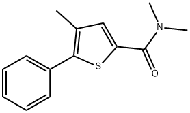 N,N,4-trimethyl-5-phenyl-2-thiophenecarboxamide Structure