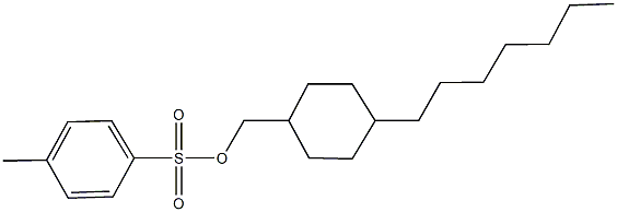 (4-heptylcyclohexyl)methyl 4-methylbenzenesulfonate Structure