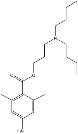 3-(dibutylamino)propyl 4-amino-2,6-dimethylbenzoate 구조식 이미지