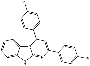 2,4-bis(4-bromophenyl)-1,4-dihydropyrimido[1,2-a]benzimidazole 구조식 이미지