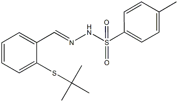 N'-[2-(tert-butylsulfanyl)benzylidene]-4-methylbenzenesulfonohydrazide Structure