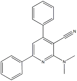 2-(dimethylamino)-4,6-diphenylnicotinonitrile Structure