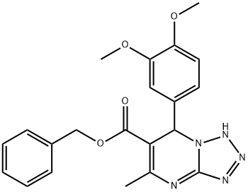 benzyl 7-(3,4-dimethoxyphenyl)-5-methyl-4,7-dihydrotetraazolo[1,5-a]pyrimidine-6-carboxylate 구조식 이미지