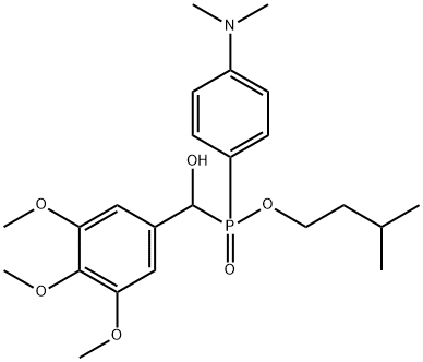 isopentyl 4-(dimethylamino)phenyl[hydroxy(3,4,5-trimethoxyphenyl)methyl]phosphinate Structure