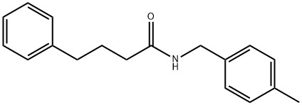 N-(4-methylbenzyl)-4-phenylbutanamide Structure