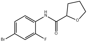 N-(4-bromo-2-fluorophenyl)tetrahydro-2-furancarboxamide 구조식 이미지