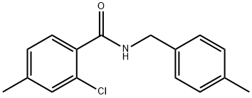 2-chloro-4-methyl-N-(4-methylbenzyl)benzamide Structure