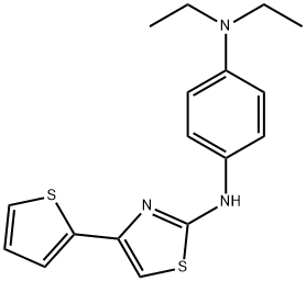 N-[4-(diethylamino)phenyl]-N-[4-(2-thienyl)-1,3-thiazol-2-yl]amine 구조식 이미지