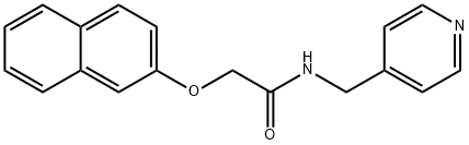 2-(2-naphthyloxy)-N-(4-pyridinylmethyl)acetamide Structure