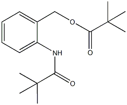 2-[(2,2-dimethylpropanoyl)amino]benzyl pivalate 구조식 이미지