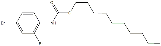 decyl 2,4-dibromophenylcarbamate Structure