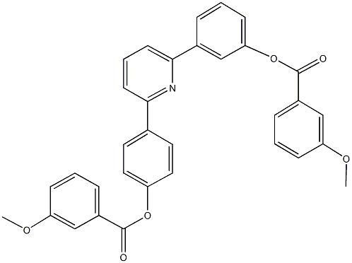 3-(6-{4-[(3-methoxybenzoyl)oxy]phenyl}-2-pyridinyl)phenyl 3-methoxybenzoate Structure