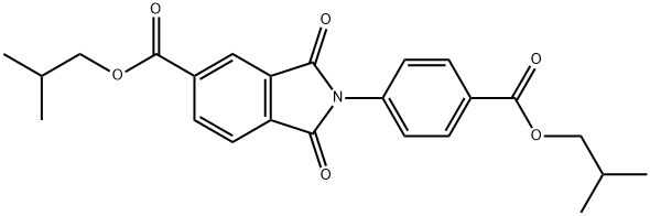 isobutyl 2-[4-(isobutoxycarbonyl)phenyl]-1,3-dioxo-5-isoindolinecarboxylate 구조식 이미지