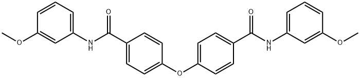 4-{4-[(3-methoxyanilino)carbonyl]phenoxy}-N-(3-methoxyphenyl)benzamide 구조식 이미지