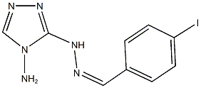 4-iodobenzaldehyde (4-amino-4H-1,2,4-triazol-3-yl)hydrazone 구조식 이미지