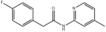 2-(4-fluorophenyl)-N-(4-methyl-2-pyridinyl)acetamide Structure