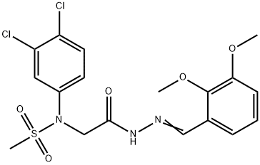 N-(3,4-dichlorophenyl)-N-{2-[2-(2,3-dimethoxybenzylidene)hydrazino]-2-oxoethyl}methanesulfonamide Structure