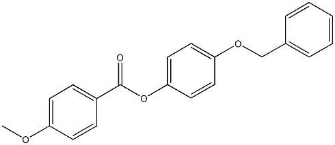 4-(benzyloxy)phenyl 4-methoxybenzoate 구조식 이미지