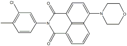 2-(3-chloro-4-methylphenyl)-6-(4-morpholinyl)-1H-benzo[de]isoquinoline-1,3(2H)-dione 구조식 이미지