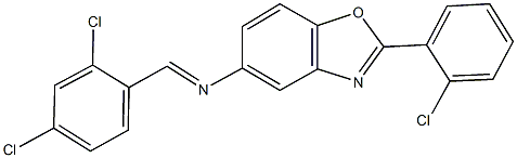 2-(2-chlorophenyl)-N-(2,4-dichlorobenzylidene)-1,3-benzoxazol-5-amine Structure