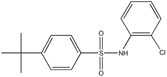 4-tert-butyl-N-(2-chlorophenyl)benzenesulfonamide Structure