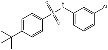 4-tert-butyl-N-(3-chlorophenyl)benzenesulfonamide 구조식 이미지