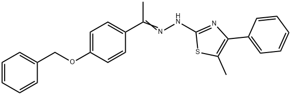 1-[4-(benzyloxy)phenyl]ethanone (5-methyl-4-phenyl-1,3-thiazol-2-yl)hydrazone Structure