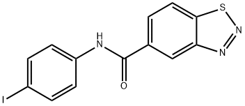 N-(4-iodophenyl)-1,2,3-benzothiadiazole-5-carboxamide Structure
