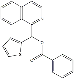 1-isoquinolinyl(2-thienyl)methyl benzoate Structure